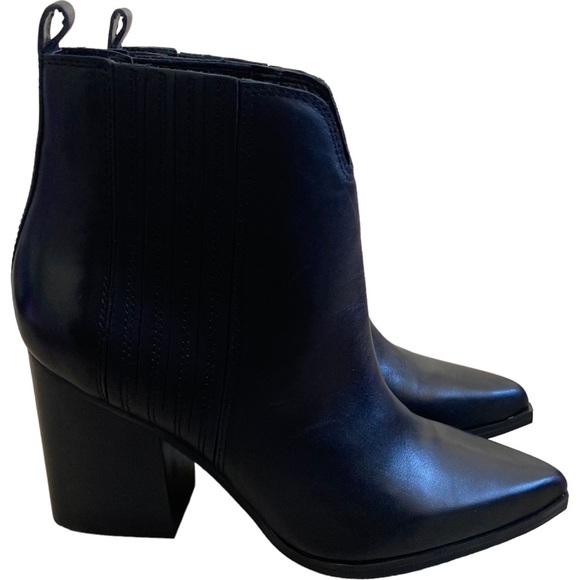 NEW! Marc Fischer Maree Chelsea boot style pointy toe ankle boot 10 chunky heel - Picture 12 of 16